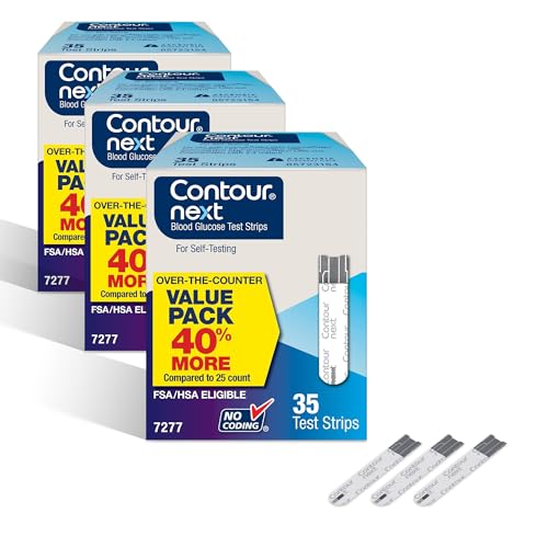 Image of Ascensia Contour Next Blood Glucose Diabetes Test Strips 105 Count (3x35ct)