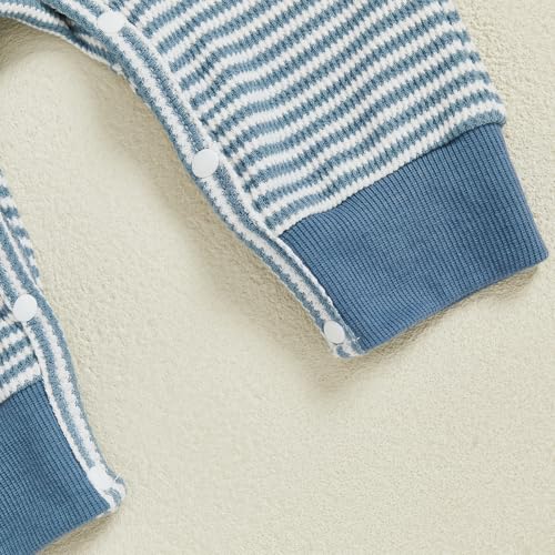 Newborn Baby Boy Golf Clothes New to the Golf Club Embroidery Waffle Long Sleeve Jumpsuit Romper Baby Shower Outfit 6