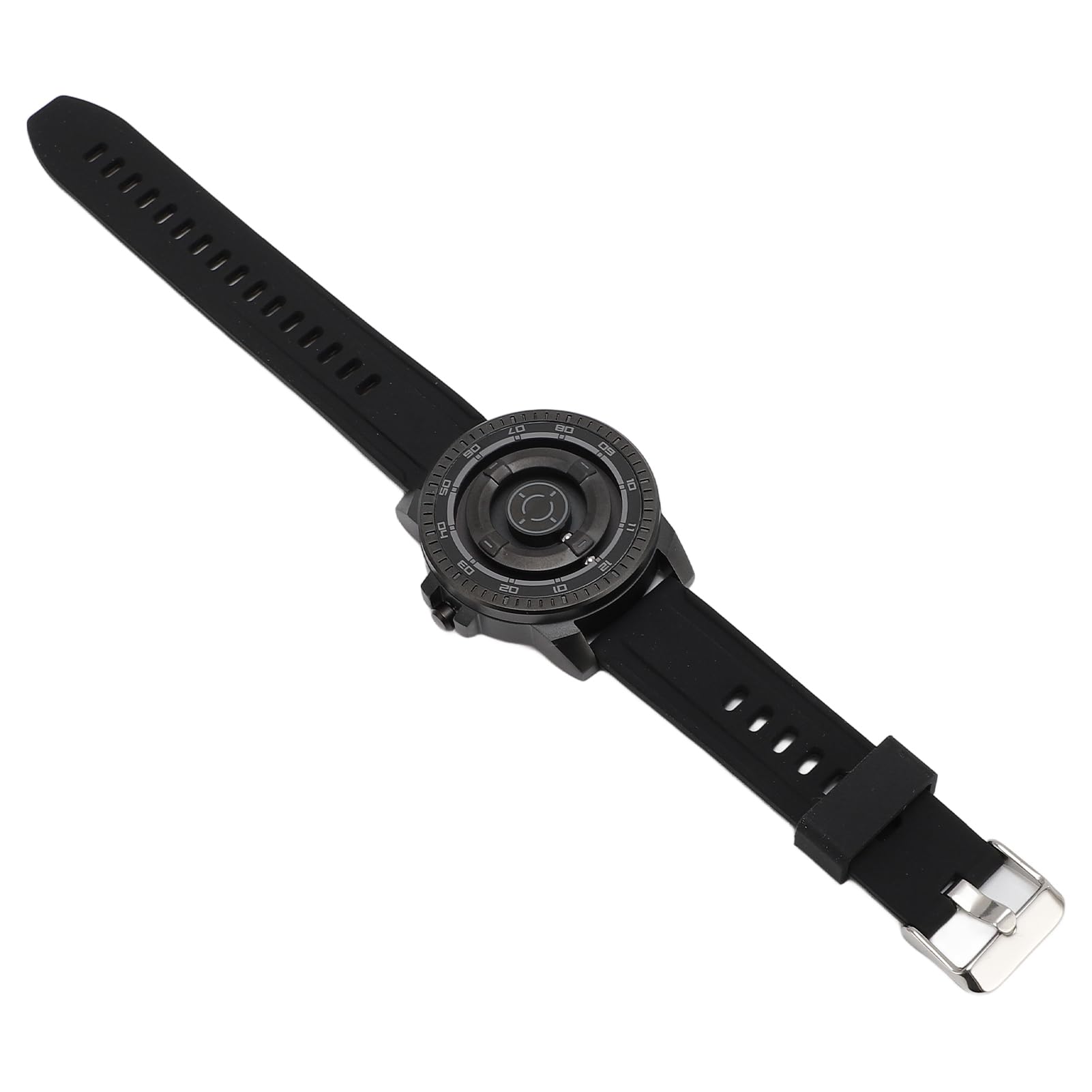 Brrnoo Reloj de Suspensión Magnética, Reloj Unisex Fresco para Parejas, Reloj de Pulsera Unisex de Cuarzo Fresco para Parejas con Concha Negra, Relojes para él y para Ella para