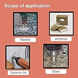 16 PCS Diamond Drill Bit Tile Hole Saw Set Adjustable Hole Saw Guide Jig Fixture and Ultimate Triangle Drill Bits Set for Tile, Ceramic, Glass, Porcelain, Marble - Image 7