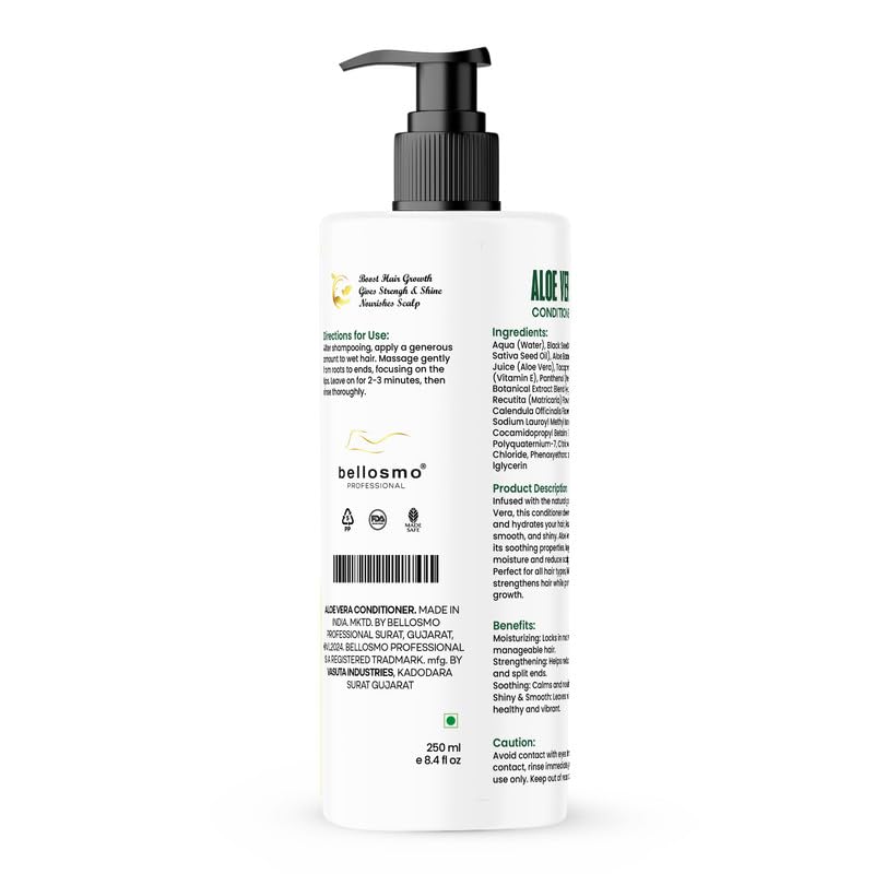 Image of Aloe Vera Conditioner with Natural Extracts Gentle Hair Moisturizing for Smooth Soft Hair Suitable for Daily Hair Care-250 ML