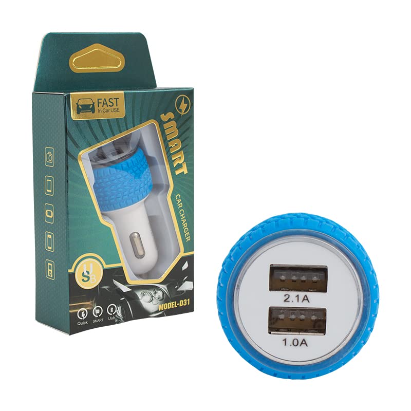 5V 2.1A, Çift USB'li Oto Çakmak Adaptör, Hızlı Şarj