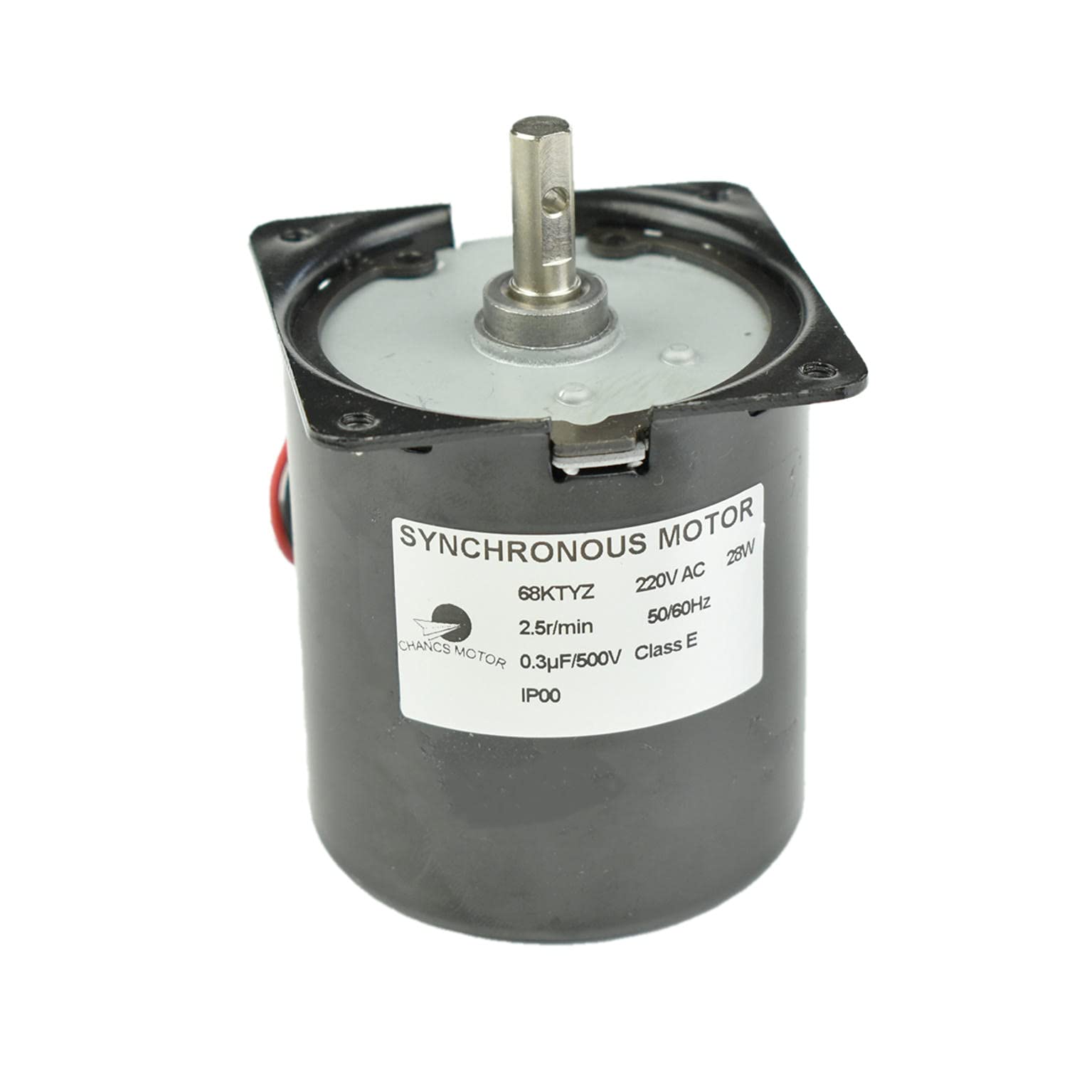 CHANCS Motore Grande Coppia Piccolo 68KTYZ 220V 2.5RPM CW/CCW Coppia 80Kgf.cm Mini Cambio a Bassa velocità