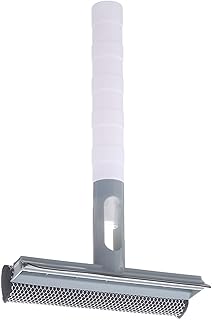 3-in-1 Window Squeegee,Multi-Purpose Silicon Squeegee with Water Spray Bottle Window Cleaner Scraper Disassemble Rod Shower Glass Squeegee for Window, Glass, Shower Door(Blue)