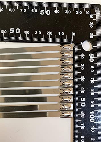 TR Stainless Steel Cable ties- Metal cable ties SS304& SS3016 steel EXTRA LONG AND LARGE (HEAVY DUTY) 10pieces (4.6mmx500mm) - Image 2