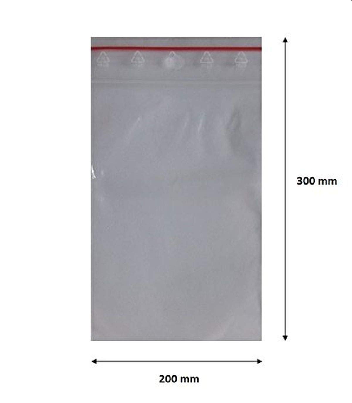 Confezione Da 100 Sacchetti Multiuso Scrivibili Su Pannello/striscia Con Chiusura A Zip, Riutilizzabili, Resistenti E Trasparenti, In Polietilene - Foto 11