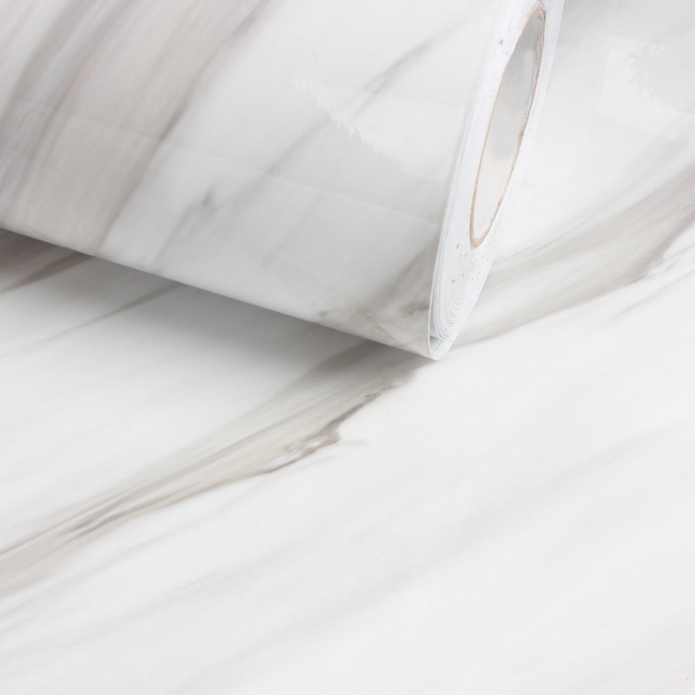 DOOXOO PVC Marble Waterproof Vinyl Self Adhesive Wallpaper Roll Wall