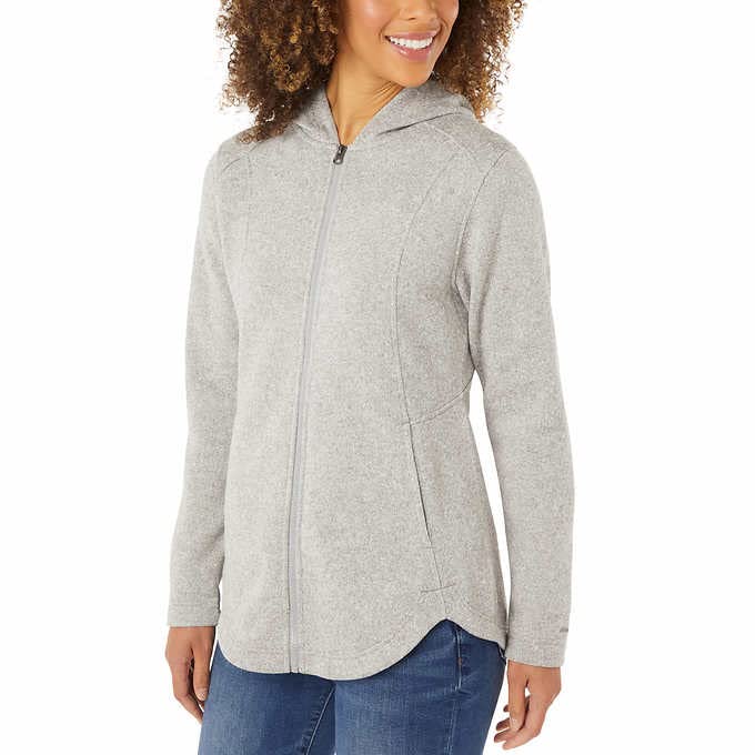 Eddie Bauer Ladies' Full Zip Hooded Jacket (Small, Gray Heather)2