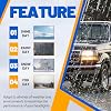 HECASA Headlight Chrome Trim Bezel Compatible with 1992-96 Ford Bronco F150 Truck 1992-97 F250 F350 F450 Truck RH & LH Headlamp Doors Pair Set