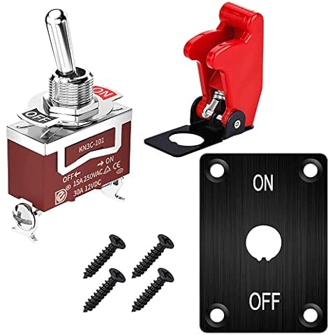 Gebildet Heavy Duty Toggle Switch with Panel Cover