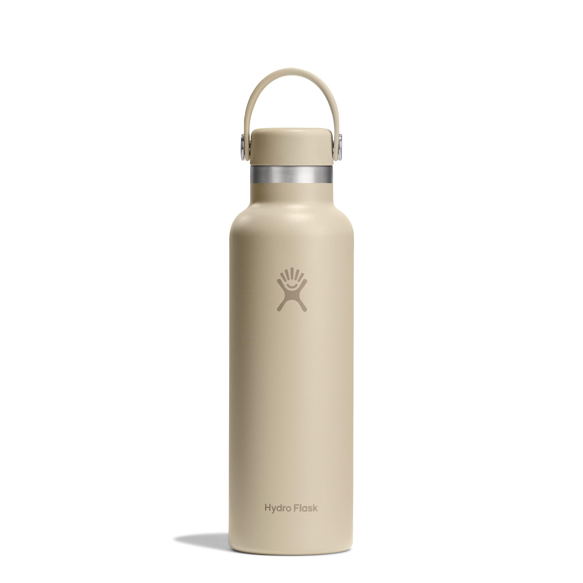 Hydro Flask – Standard Flex Cap 621 ml (21 oz) Bottle – Stainless Steel, Leakproof, Cupholder Compatible – Insulated Cold 24 Hrs & Hot 12 Hrs – Oat