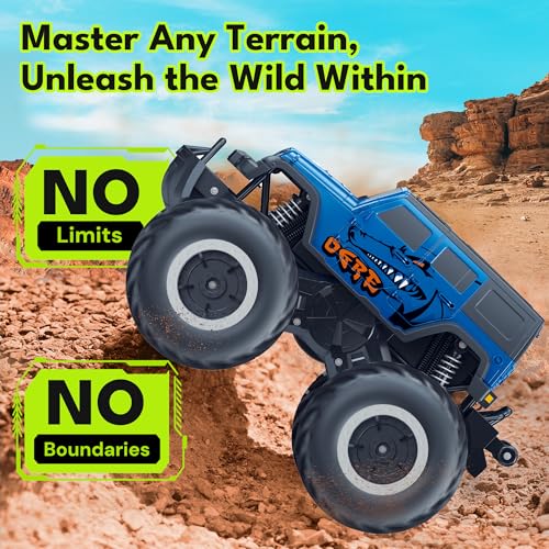 Image of Threeking 1:16 Amphibious SUV Monster Truck All Terrain RC Car Crawler Toys | Waterproof Durable 4WD Off-Road Remote Control Cars Unique Toy Gifts for Boys Girls Ages 6-12