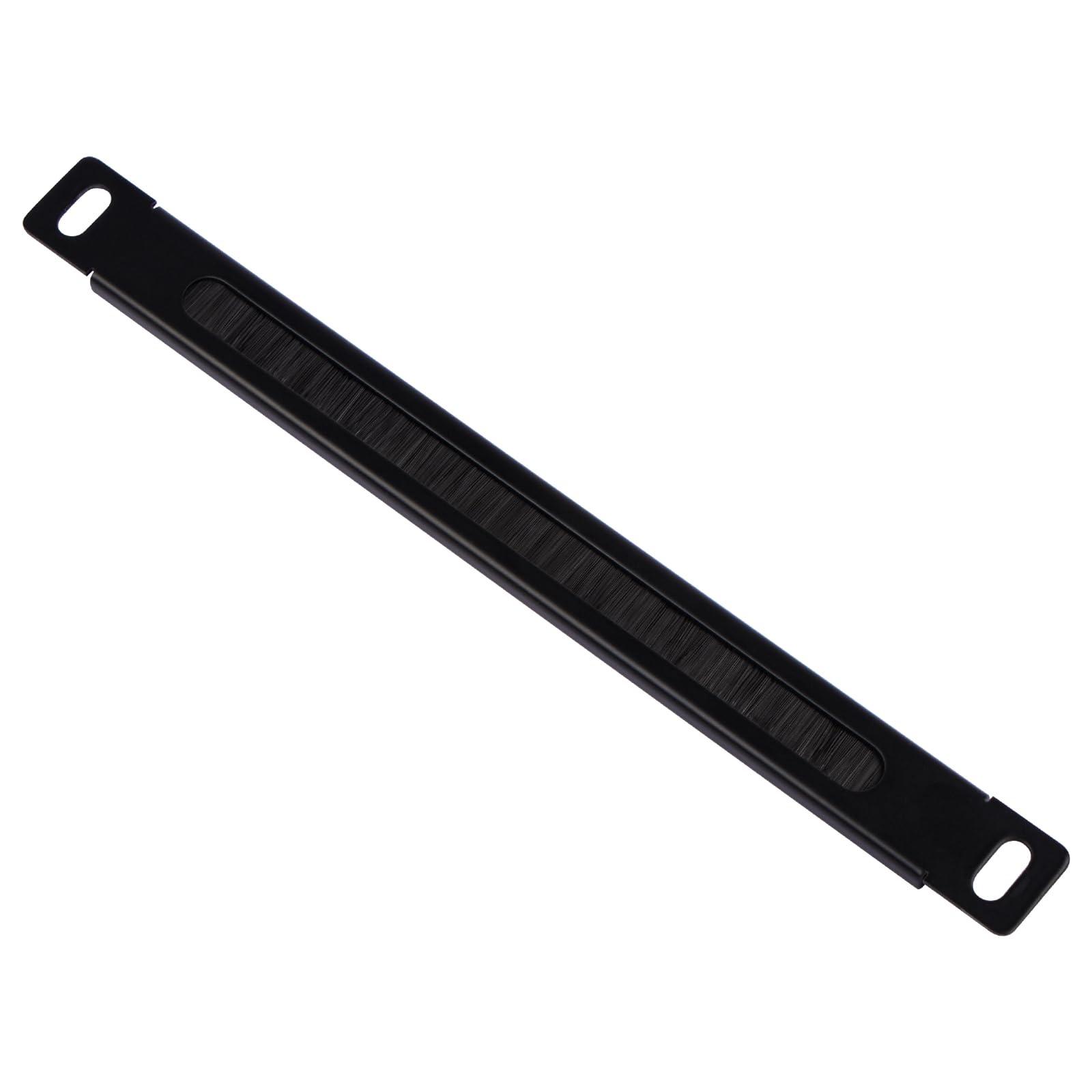 GeeekPi DeskPi - Pannello di ingresso cavi rack da 25,4 cm, 0,5 U, con striscia a spazzola, colore: nero