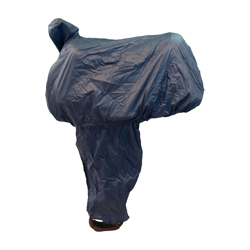 Housse De Selle Western Intrepid International Avec Ailes Et Fourre-tout - Marine