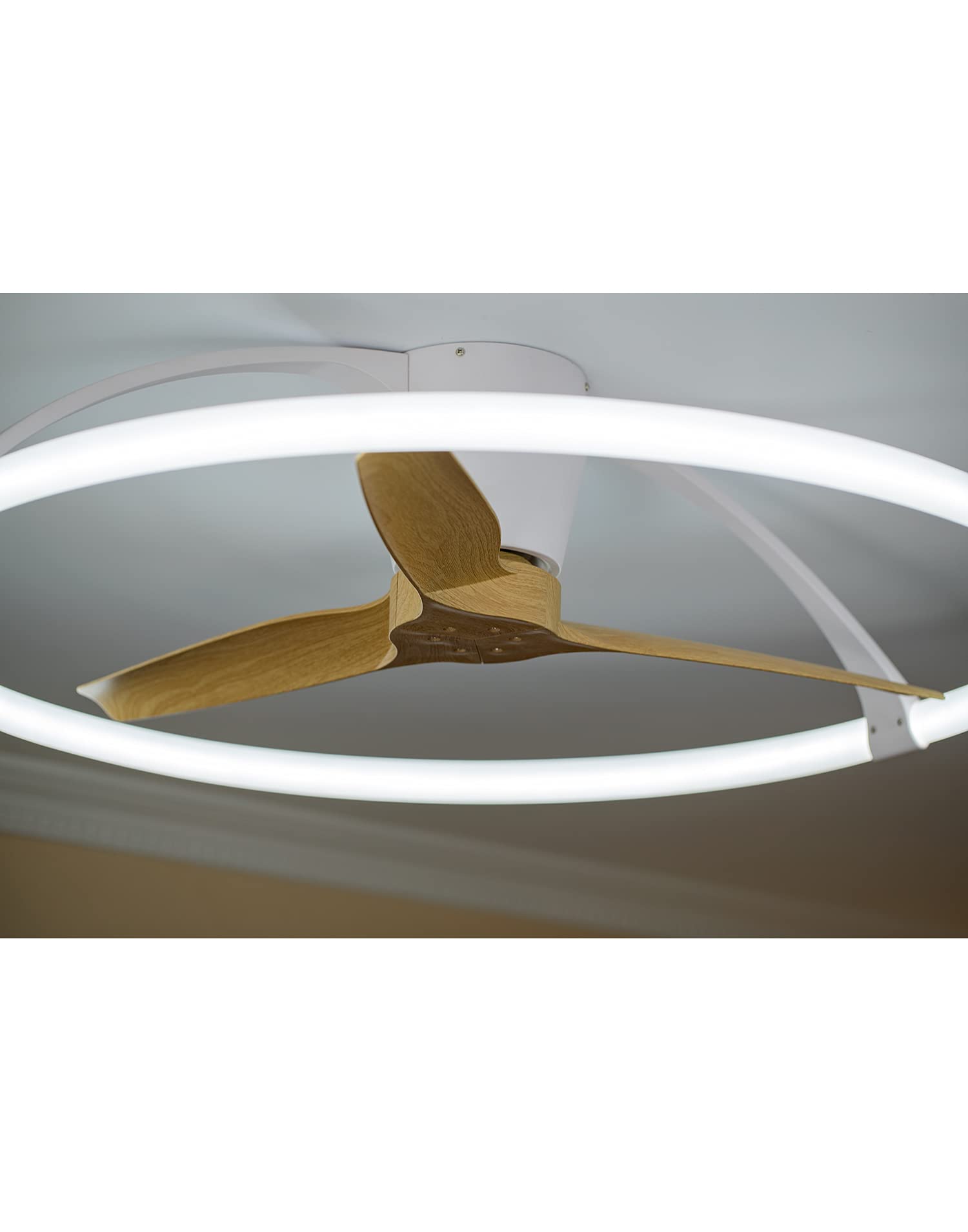 Ventilateur Plafonnier Nepal 105cm - LED 75W Réglable + Ventilateur 35W - Contrôle Vocal Alexa/Google