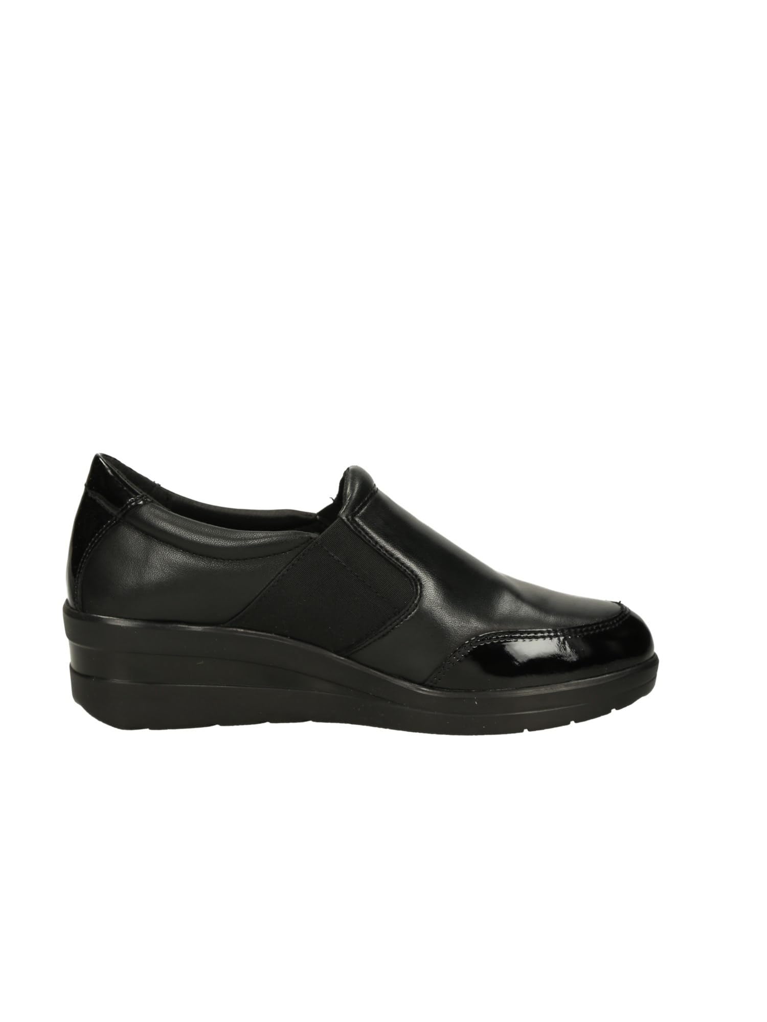 Valleverde Mocassini Donna 36200A in Pelle Nero Modello Casual. Una Calzatura Comoda Adatta per Tutte Le Occasioni. Autunno-Inverno 2022