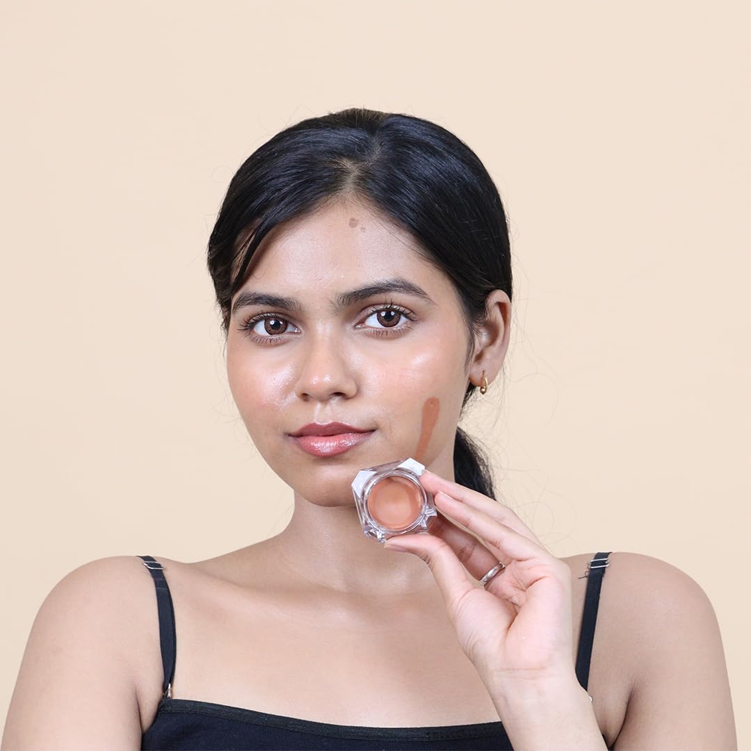 Cuffs N Lashes Cover Pot Concealer 14g – Full Coverage Cream Concealer for Dark Circles Acne Scars &Redness | Long-Lasting Blendable Makeup Base for All Skin Types (Orange Corrector - C1) - Image 3 thumbnail