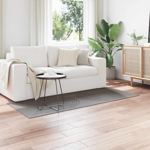 Tapis de salon gris 150x80cm Galati rectangulaire en polyester - 3