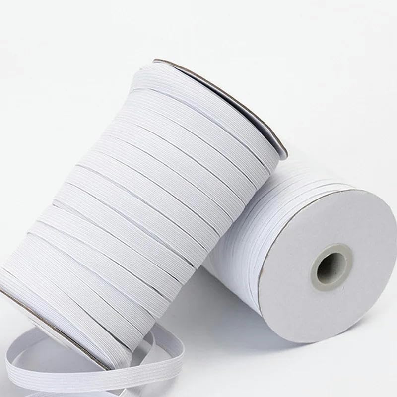 1 rollo de cinta elástica de licra de alta elasticidad de 3/6/8/10 mm para coser, accesorios de bricolaje para prendas de vestir, color, 10 mm, 100 yardas