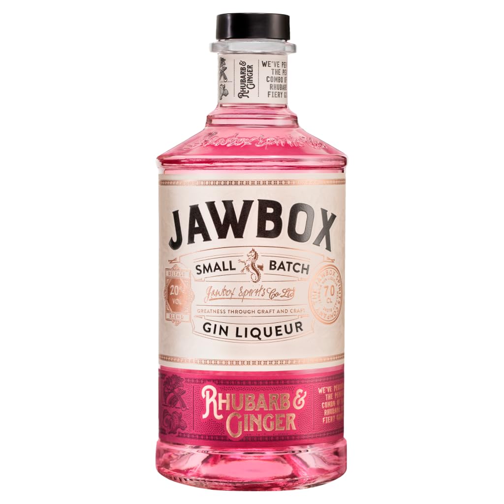 Jawbox Rhubarb and Ginger Gin Liqueur | 70cl | 20% vol