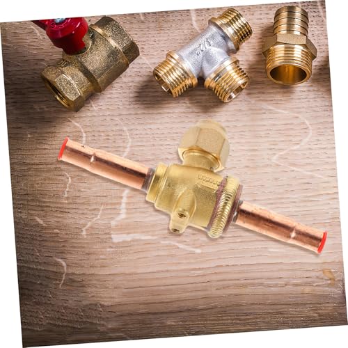 Válvula de bola de acero inoxidable dorada para carga de CA ABOOFAN 5