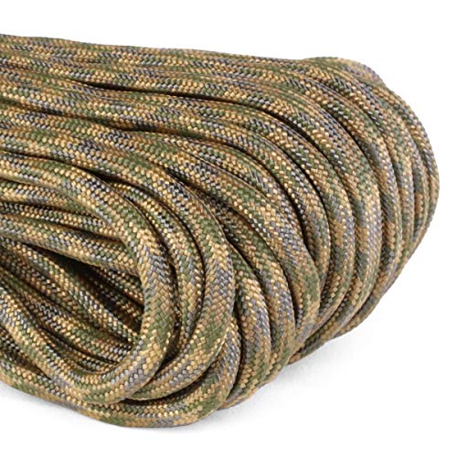 Image of Atwood Rope MFG 550 Paracord 100 Feet 7-Strand Core Parachute Cord (M Camouflage)