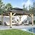 COVERONICS 13FT x 15FT Outdoor Cedar Wooden Gazebo - Patio Wood Frame Gazebo with Galvanized Steel Hardtop, Heavy-Duty Hardtop Gazebo with Netting for Garden, Poolside, Deck, Backyard