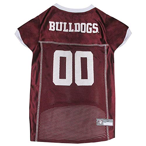 Image of Pets First Collegiate Mississippi State Bulldogs Dog Mesh Jersey, X-Large