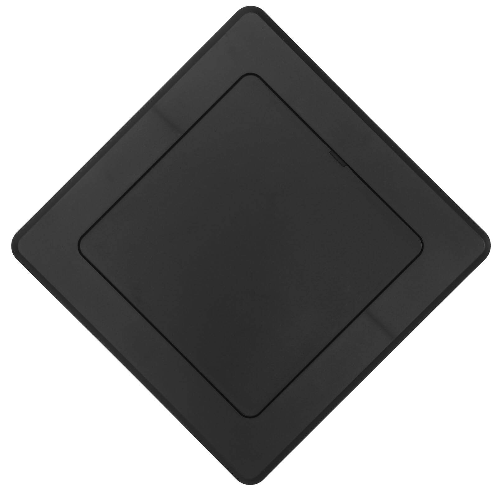 Panel de acceso de diseño moderno en ABS negro para acabados estéticos en paredes
