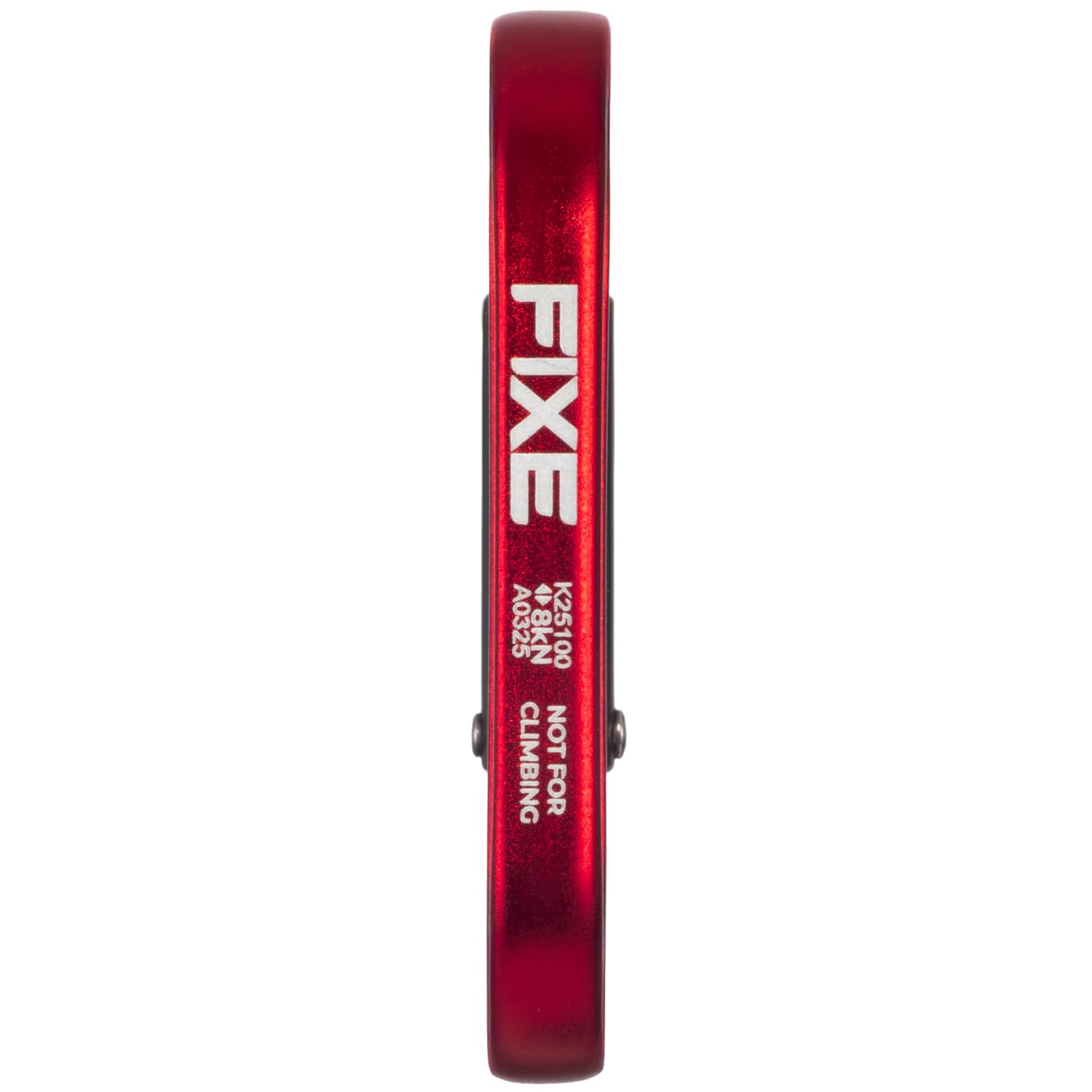 FIXE - Mosquetón Auxiliar Xot de Aluminio 7075 con Cierre Keylock - Ligero y Práctico para Equipamiento Auxiliar - Resistencia 8 kN - Color Rojo