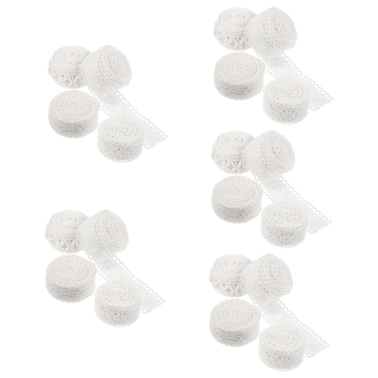 Tofficu 20rollos Cintas De Encaje Decorativas Para Manualidades De Yardas De Ribete Vintage Para Costura Diy Decoración De Bodas y Scrapbooking