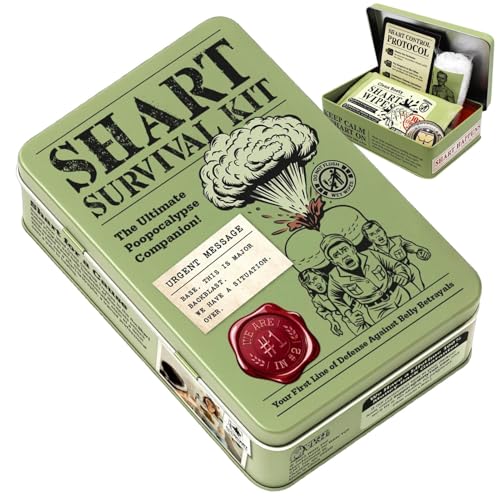 Funny Farting Survival Kits Gag, Funny Fart Survival Kit With Hilarious Prank Idea | For Men Women Family Friends Husbands Teenagers Rear-End Rebellion Birthday April Fools' Day