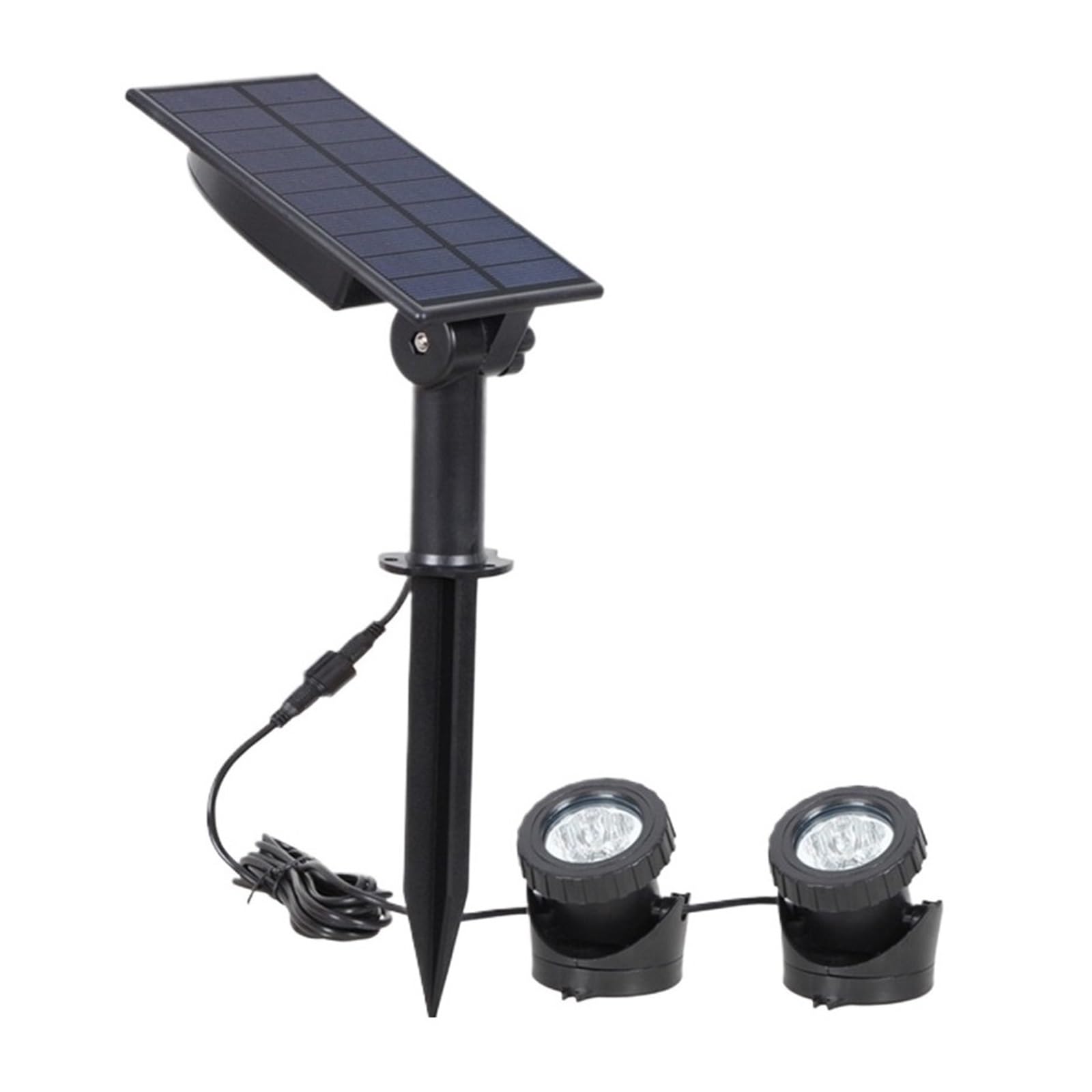 Lámpara LED Subacuática Solar RGB, Foco Cambiable IP68, Impermeable, Fuente De Piscina, Estanque, Acuario Crear Un Ambiente(2pcs RGB Lamp)