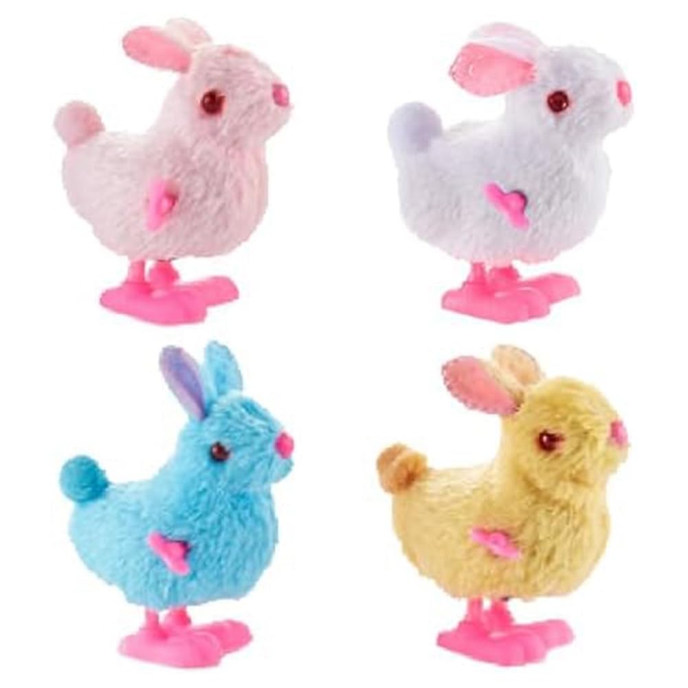 melairo Paquet de 4 en Peluche Sautant de Pâques pour Les Tout-Petits et Les Enfants, Sautillant pour Le Lapin de Pâques