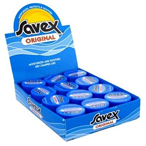 2 Set of 12 Count - Brand Savex Lip Balm, Original Size 0.25 oz