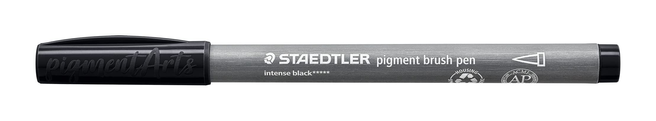 STAEDTLER 371-99 Pigment Arts Brush Pen - Intense Black (Box of 10), standard - Image 2