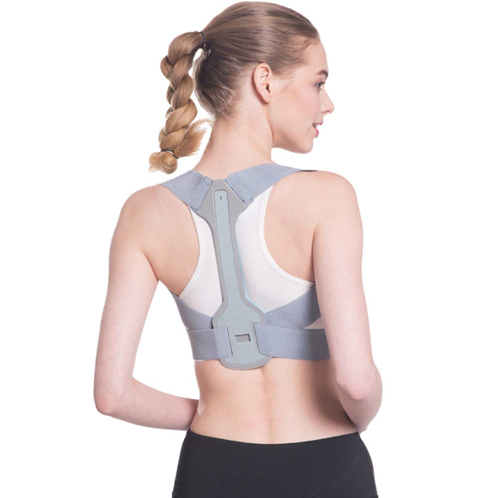 Corrector de Postura Ajuste de Hombro Ajustable Cinturón de Joroba Ayuda de la Columna Vertebral para Hombres o Mujeres, Cuello y Hombro Alivio