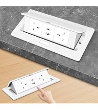 Ahfiwaso 20 Amp 120-Volts Pop-Up Floor Electrical Outlet In Black With USB Ports And Tamper Resistant 27CSA21-1039 - The Home Depot - View #9