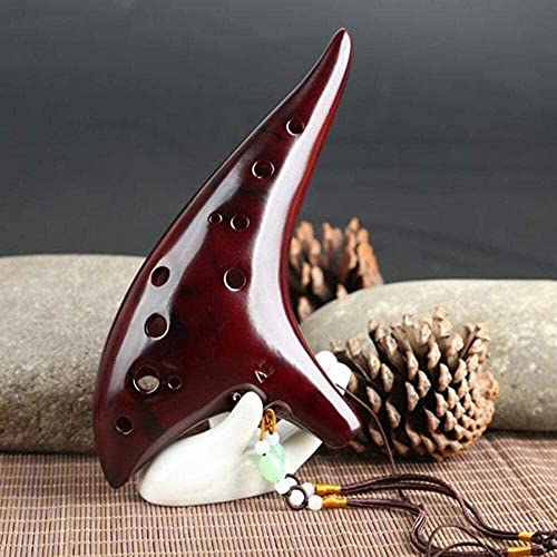 Jyuiipcz Ocarinas 12���Z���~�b�N �I�J���i �A���g C �N���V�b�N�t���[�g�y�� �ی�o�b�O�t�� + �X�g���b�v�M�t�g(�J���[: 01)(1)