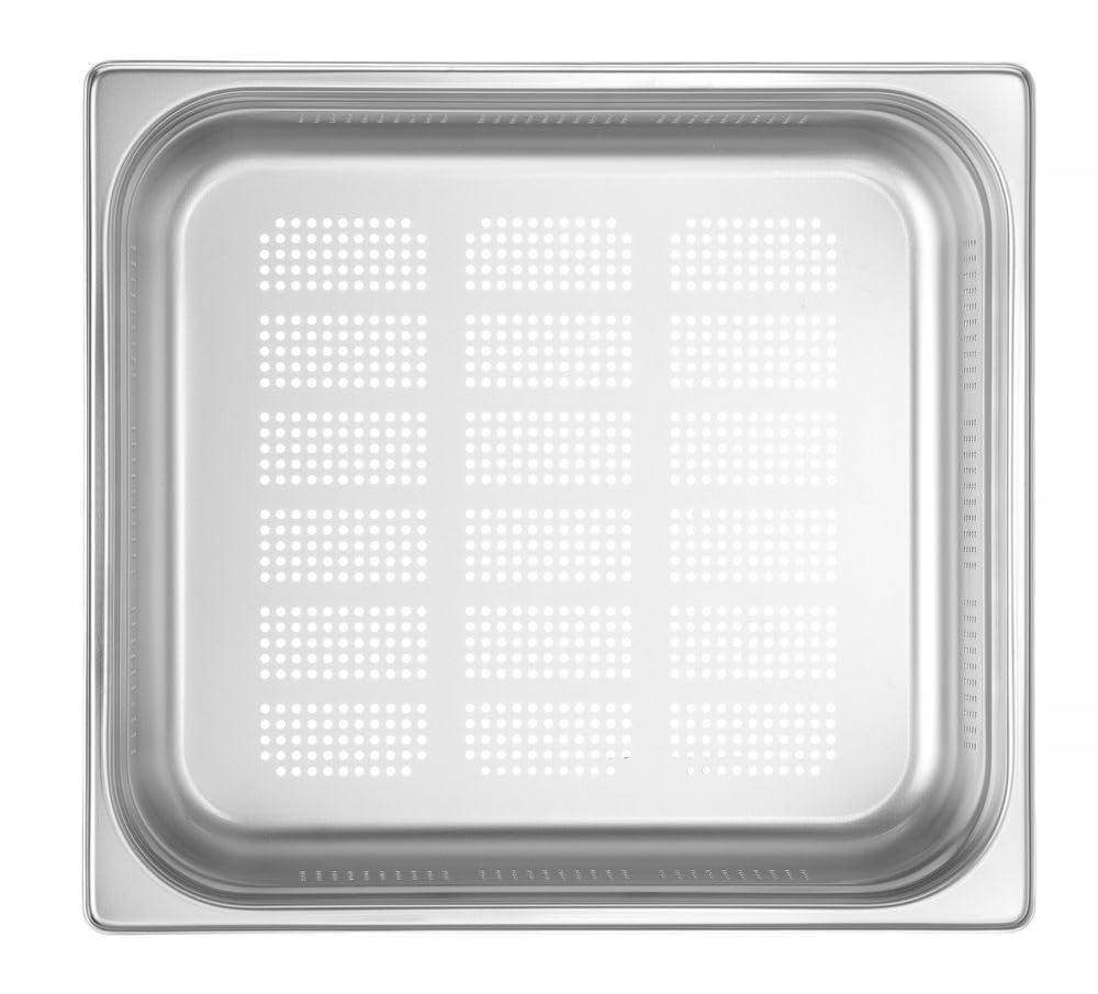 HENDI Pojemnik GN 2/3 – perforowany - Profi Line - 9 L - 354x325x(H)100mm