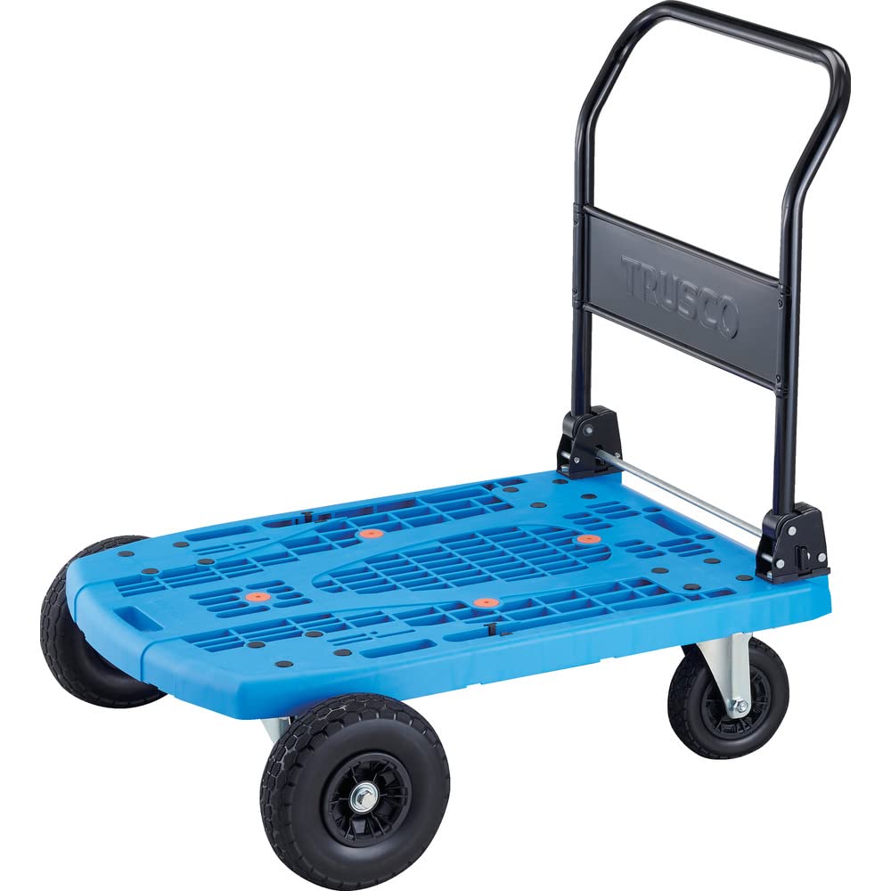 9/22 終 トラスコ カルティオビック オフロード台車 MPK-9060R-B 均等荷重100㎏ 空気タイヤ仕様 菊- Amazon | TRUSCO(トラスコ) 樹脂台車 カルティオビッグオフロｰド