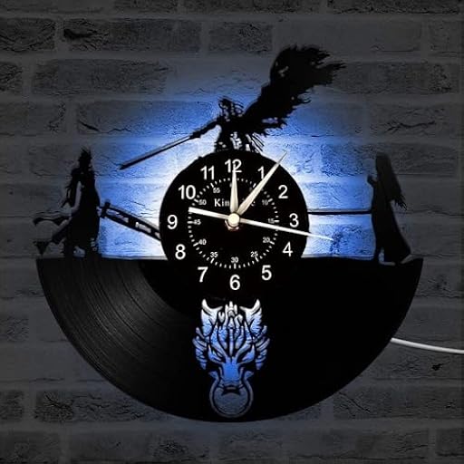 Smotly Vinilo Pared Reloj, Final Fantasy Registro Tema de Reloj de Pared, Arte Hecho a Mano Creativa de Color la Noche de luz 7-Color de la Pared de la decoración del hogar del Regalo del Reloj,B4 | Ya disponible en tu tienda friki favorita! En mundofriki.es! Smotly Vinilo Pared Reloj, Final Fantasy Registro Tema de Reloj de Pared, Arte Hecho a Mano Creativa de Color la Noche de luz 7-Color de la Pared de la decoración del hogar del Regalo del Reloj,B4 | Ya disponible en tu tienda friki favorita! En mundofriki.es!
