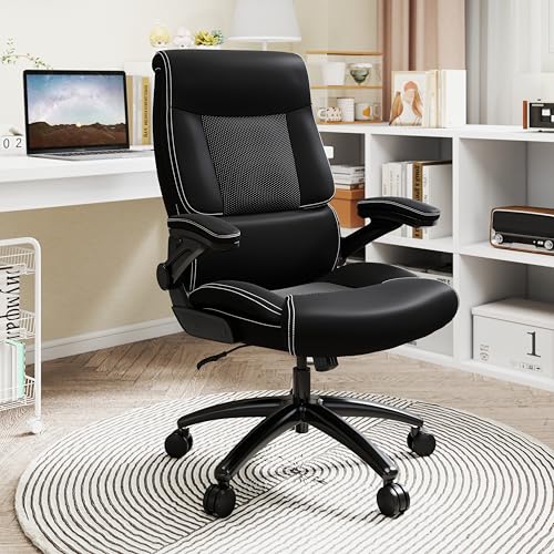 Ergonomic Big and Tall Office Chair, 500LBS PU Leather Executive