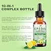 2 Pack Cutting Drink Mix Liquid Drops, 10-in-1 Formula with Berberine, Ceylon Cinnamon, Prebiotic Fiber & Green Tea Extract | Digestive & Gut Health for Women & Men | Vegan, Non-GMO