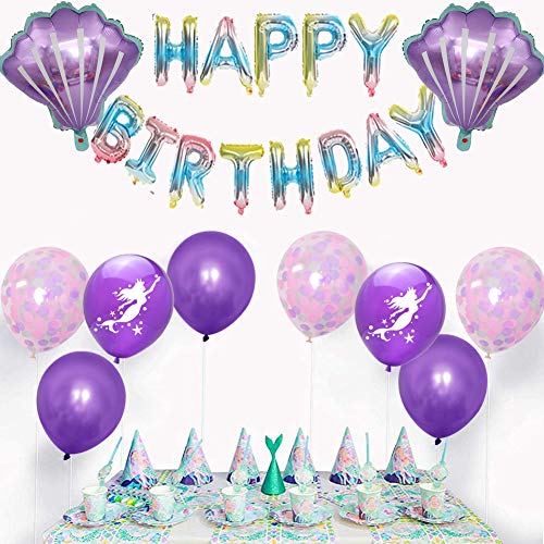 Palloncini di Sirena, FANDE 20 Pezzi Mermaid Party...