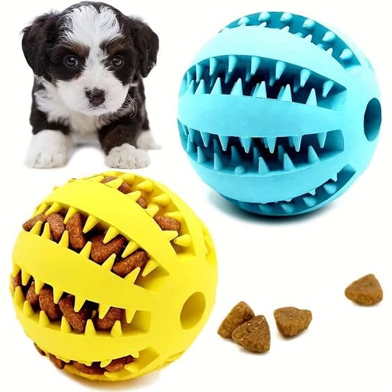 BohoBark Dog Balls Treat Dispensing Dog Toys for Aggressive Chewers Large Breed, Nearly Indestructible Squeaky Dog Chew Toys for Large Dogs, Natural Rubber Dog Puzzle Toys, Dog Treat Ball (B0CQG5QDWD) Amazon Price History, Amazon Price Tracker