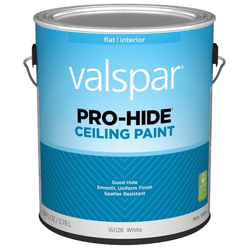 1 Gallon Valspar 16028 White Pro-Hide Ceiling Paint Flat