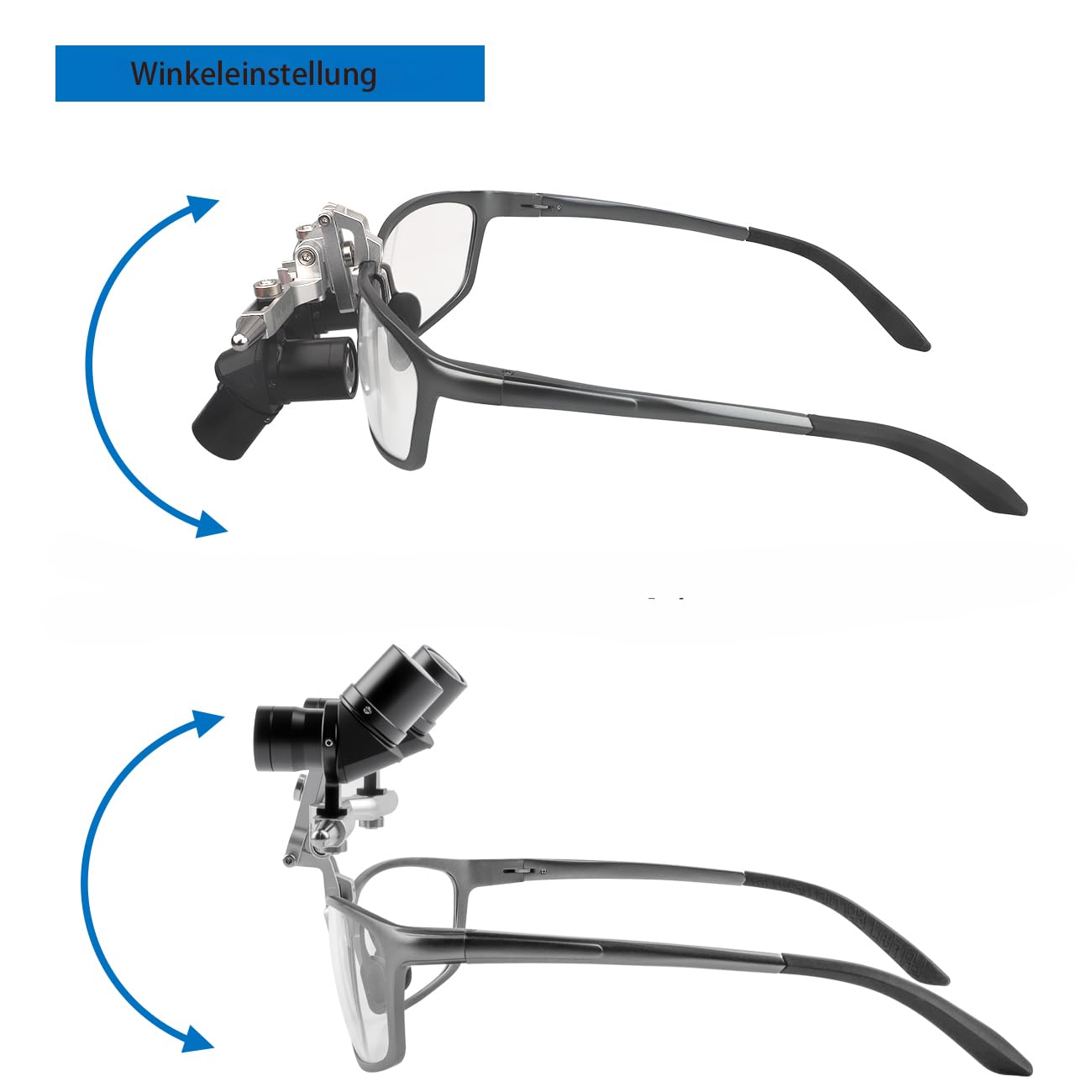 4X 5X 6X 48 ° Ergo Loupes Zoom Loupes Verstellbarer Arbeitsabstand Vergrößerungsbrille Vergrößerungswerkzeuge (6X)