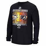 Reebok Stadium Series NHL Black 2017 Stadium Series Penguins vs Flyers Keystone Long Sleeve T-Shirt...