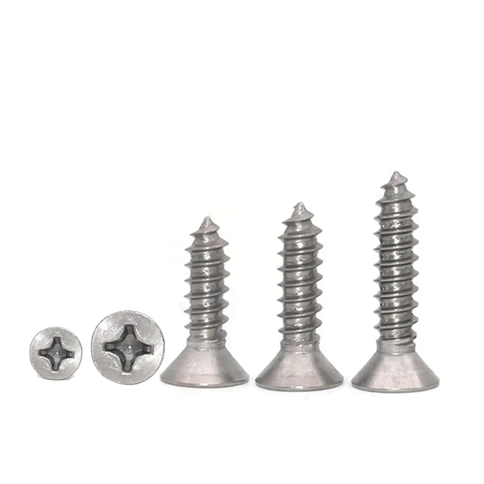 Tornillos Tornillos autorroscantes Tornillo de ace Tornillos autorroscantes de cabeza avellanada con ranura en TA2 ​​de aleación de titanio Tornillos de perforación avellanada con ranura en de titanio
